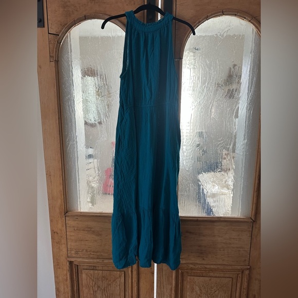 Teal Sleeveless Maxi Dress - Picture 2 of 3
